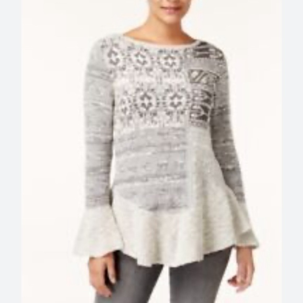 NWT Style & Co Women's Bell Sleeve Knit Sweater Size XL